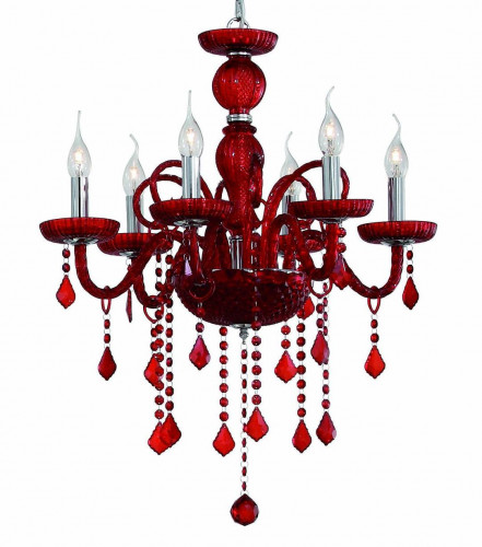 подвесная люстра ideal lux giudecca sp6 rosso в Королёве