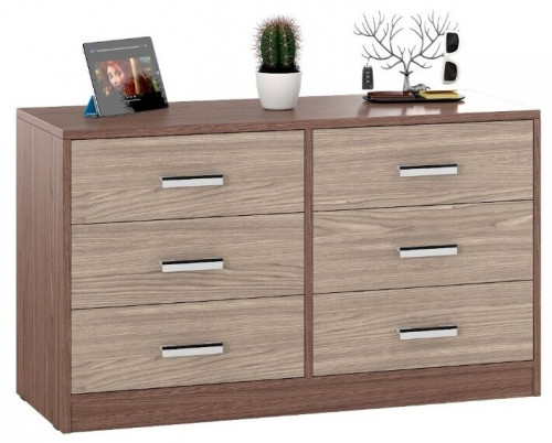 комод мд-13, цвет ясень шимо светлый/ясень шимо тёмный в Королёве