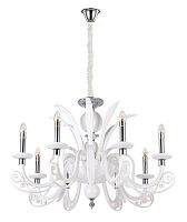 подвесная люстра crystal lux letisia sp8 white белая в Королёве