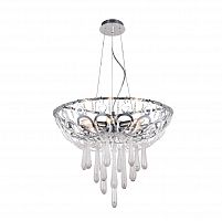 подвесная люстра crystal lux dorotea sp5 d450 chrome прозрачная в Королёве