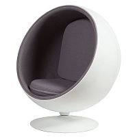 кресло eero ball chair серое в Королёве