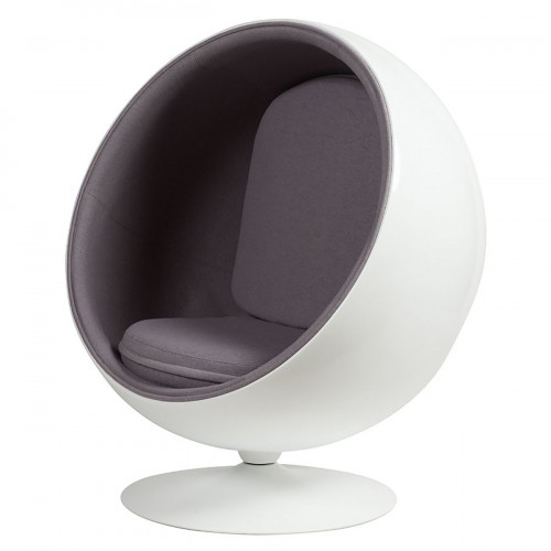 кресло eero ball chair серое в Королёве