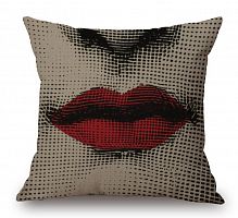 подушка с портретом лины пьеро форназетти red lips в Королёве
