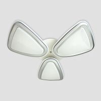 потолочная светодиодная люстра ambrella light orbital granule fg1010/3 wh/sl 204w d770 в Королёве
