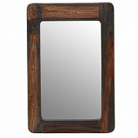 зеркало деревянное настенное со скругленными углами brown wood в Королёве