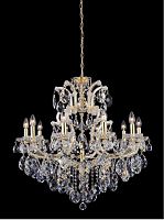 подвесная люстра crystal lux isabel sp11 gold/transparent золото в Королёве