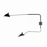 настенный светильник sconce mouille 2 лампы 2 черный в Королёве