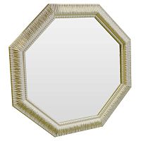 зеркало восьмиугольное бежевое с резьбой cozy beige в Королёве