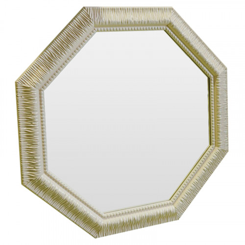 зеркало восьмиугольное бежевое с резьбой cozy beige в Королёве