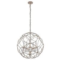 подвесная люстра crystal lux aria sp5 silver в Королёве