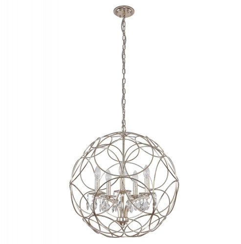 подвесная люстра crystal lux aria sp5 silver в Королёве