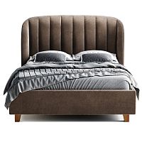 кровать двуспальная 160х200 коричневая tulip в Королёве