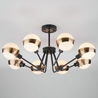 потолочная люстра eurosvet jasper 70093/8 черная белая в Королёве