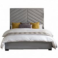 кровать двуспальная 160х200 серая shanti в Королёве