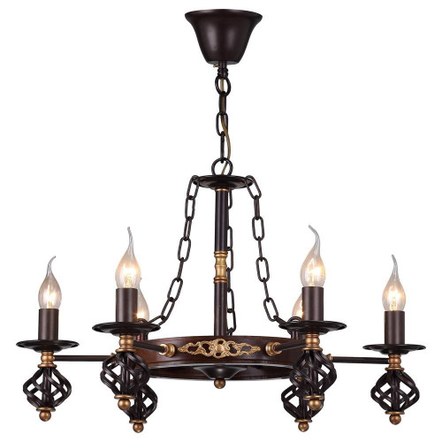 подвесная люстра arte lamp cartwheel a4550lm-6ck в Королёве