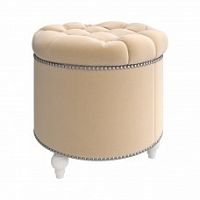 пуф круглый modena beige бежевый в Королёве