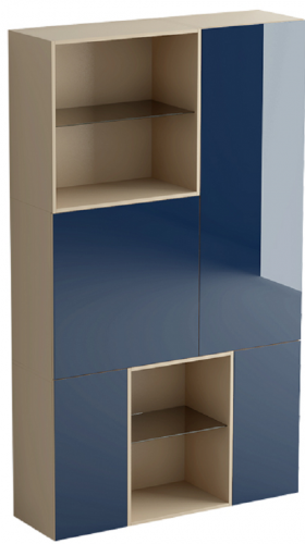 шкаф diamond 14 полок ясень, синий в Королёве