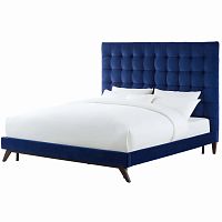 кровать eden 90х200 синий велюр р в Королёве