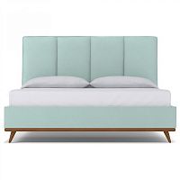 кровать двуспальная 160х200 голубая carter sky в Королёве