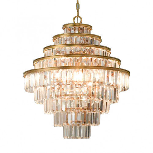 люстра alaine 80 латунь, прозрачное стекло латунь, прозрачная в Королёве