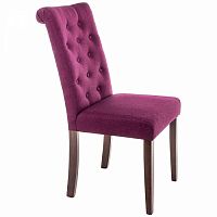 стул деревянный amelia dark walnut / fabric purple в Королёве