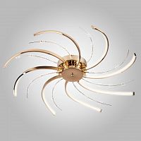 потолочная светодиодная люстра eurosvet twist 90054/8 золото в Королёве