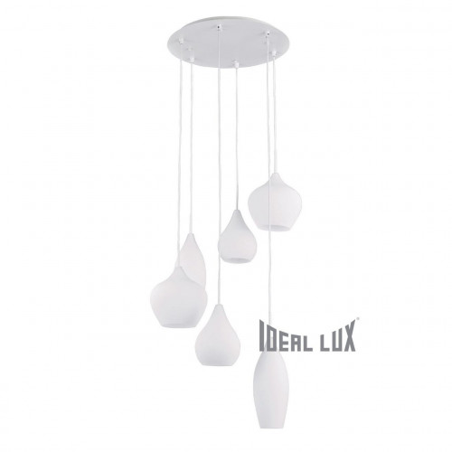 подвесная люстра ideal lux soft sp6 bianco в Королёве
