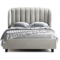 кровать двуспальная 160х200 серая tulip в Королёве