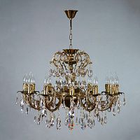 подвесная люстра ambiente alicante 8888/12 pb tear drop бронза в Королёве