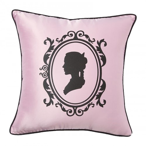 подушка с изображением женского силуэта ladies' profile pink в Королёве