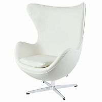 кресло egg chair by arne jacobsen белое в Королёве