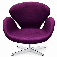 кресло swan chair фиолетовое в Королёве