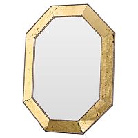 зеркало золотое восьмиугольное в состаренной раме aristocrat gold в Королёве
