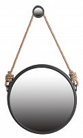 зеркало круглое на подвесе диаметр 50 см iron and rope в Королёве