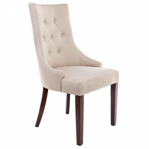 стул деревянный elegance dark walnut / fabric cream в Королёве