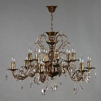подвесная люстра ambiente alicante 8888/6+6 pb tear drop бронза в Королёве