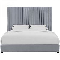 кровать двуспальная 160х200 серая mora в Королёве