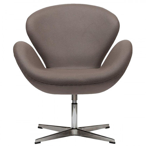 кресло swan chair серо-коричневая в Королёве