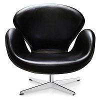 кресло swan chair черное в Королёве