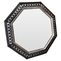 зеркало восьмиугольное черное с орнаментом silver ornaments в Королёве