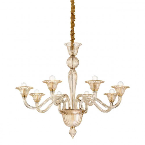 подвесная люстра ideal lux brigitta sp8 ambra в Королёве