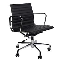 кресло eames style черная кожа в Королёве