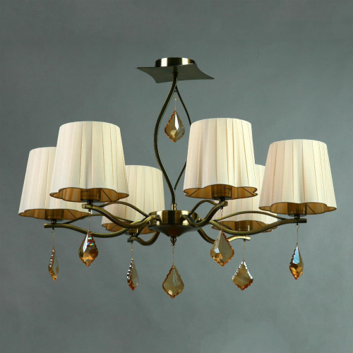подвесная люстра brizzi bx03203/6 bronze cream в Королёве