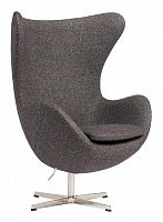кресло egg chair кашемир серое в Королёве