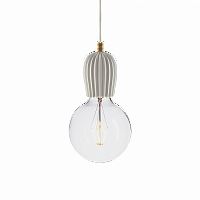 подвесной светильник beton rib white brass в Королёве
