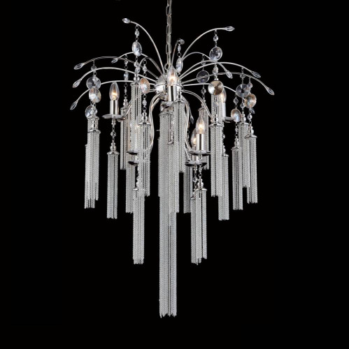 подвесная люстра crystal lux ethno sp8 хром в Королёве