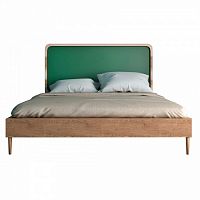 кровать деревянная двуспальная 160х200 зеленая ellipse в Королёве