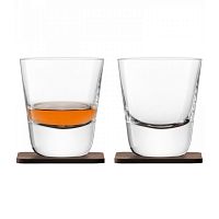 набор из 2 стаканов arran whisky с деревянными подставками 250 мл в Королёве