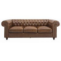 диван chester classic трехместный прямой бежевый в Королёве