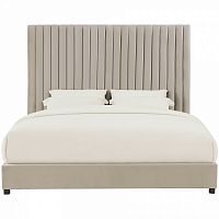 кровать двуспальная 160х200 бежево-розовая mora в Королёве